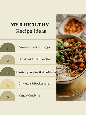 5 healthy recipe ideas