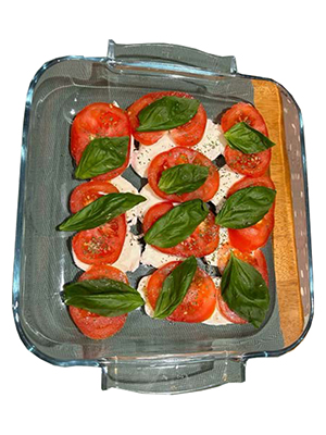 Mozarella and tomato salad